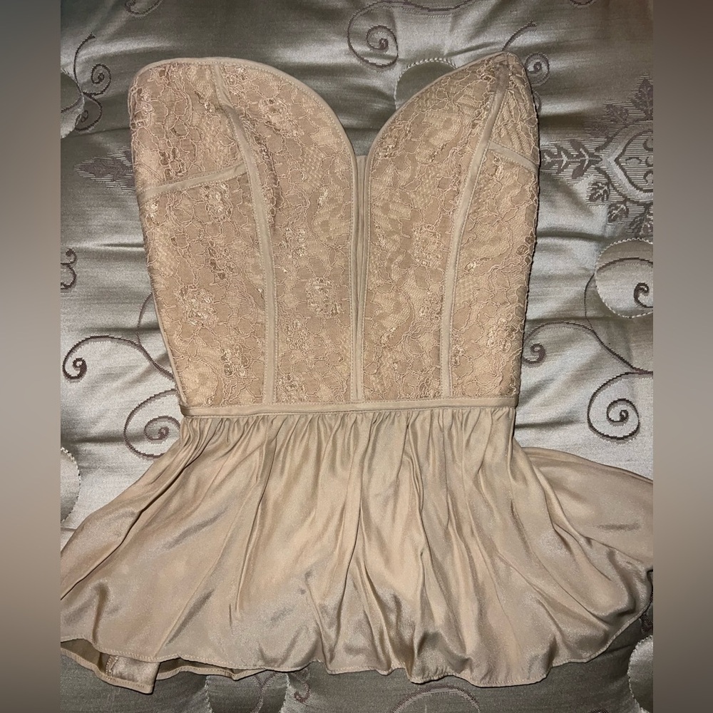 Parker bustier corset silk top